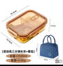 希乐扣Cilock玻璃饭盒上班族带饭 微波炉可加热餐盒便当盒大容量保鲜盒 带餐包 实拍图