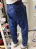 马登工装美式复古水洗丹宁牛仔裤直筒宽松阔腿裤日系休闲长裤子男春 深蓝 32 实拍图