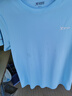 特步（XTEP）童装儿童夏季短袖针织衫短T中大童男童透气速干运动休闲T恤 天际蓝【9012】 150 cm 实拍图