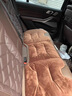 齐选法兰绒汽车坐垫冬季加厚毛绒保暖座椅垫单片车载后排三件套座垫 法兰绒坐垫单片-栗棕色 实拍图