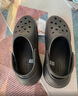 卡骆驰（CROCS）檀健次同款经典泡芙洞洞鞋百舒适男沙滩鞋女鞋休闲鞋|207521 黑色-001(含智必星) 39 (240mm) 实拍图