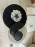 洋意悦岩板茶几客厅轻奢高级感移动茶几小户型家用折叠边几现代简约圆形 纯黑岩板【80+60灰玻璃组合】 实拍图