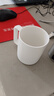 炊大皇陶瓷杯马克杯茶杯 经典黑白泡茶杯咖啡杯早餐杯果汁水杯白色420ml 实拍图