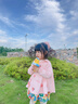 牧萌儿童防晒衣男女童防晒服夏季冰丝凉感宝宝防晒外套披肩 水蜜桃 M 实拍图