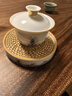 容山堂珐琅彩泡茶杯陶瓷主人杯单杯茶盏公道杯盖碗茶洗壶承茶壶功夫茶具 金丝珐琅壶承+盖碗套装 1个 150ml 实拍图