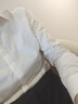 浪莎长袖白衬衫女春秋高棉宽松通勤职业衬衫女装气质v领正装白色衬衣 实拍图