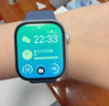 Apple/苹果 Watch S11 智能手表GPS款46毫米银色铝金属表壳雾紫色运动型表带S/M MEVW4CH/B 实拍图