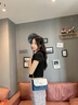 SOLO QUEEN轻奢品牌包包女包单肩包女士斜挎包时尚百搭女包情人节生日礼物 宝蓝色 品牌专柜礼盒装 小包 实拍图