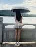 小米宝宝全自动雨伞晴雨两用伞防紫外线遮阳伞加固折叠24骨男女双人雨伞 米白色 24骨 自动雨伞 实拍图