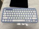 罗技（Logitech）时尚系列K390无线蓝牙键盘 超薄便携  K380升级版蓝色 79键 实拍图
