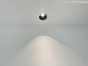 雷士（NVC）LED射灯客厅过道背景嵌入式防眩小山丘铝材7瓦暖白黑杯【莲华】 实拍图