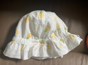 汤尼倍儿婴儿帽子夏款薄款新生儿太阳帽防晒纯棉可调节男女宝宝渔夫遮阳帽 缤纷菠萝（夏季款） 3-6个月(帽围44cm) 实拍图