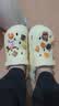 名创优品（MINISO）洞洞鞋女男款EVA夏外穿沙滩凉鞋防滑踩屎感情侣 卡其+趣味零食 实拍图