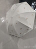 天堂伞 防紫外线晴雨伞三折 雨伞黑胶防晒太阳伞遮阳晴雨伞 甘酪白 实拍图