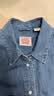 Levi's李维斯女士美式复古简约通勤经典翻领宽松蓝色牛仔衬衫 浅蓝色第二批 M 实拍图