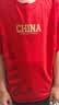特步童装儿童服装中性中国金标印花元素短袖夏季棉质短T 砂岩红 165 实拍图