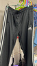 阿迪达斯（adidas）运动裤男透气休闲卫裤健身跑步运动裤 黑白收腿裤 黑白 L 实拍图