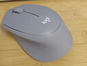 罗技（Logitech）M330 轻音鼠标 无线鼠标 办公鼠标 右手鼠标 带无线微型接收器 灰色 实拍图
