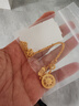 赛菲尔黄金手链女足金一光一砂转运珠磨砂光面圆珠手链礼物 约6.19克 约17cm 实拍图