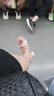 ZHR凉鞋女夏季新品仙女风粗跟一字带方头女鞋不规则交叉绊带高跟鞋子 米色（纯色款） 37 实拍图