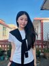 MINISO针织披肩夏季薄款外搭披肩办公室空调房肩颈防凉防吹搭肩 黑色 实拍图
