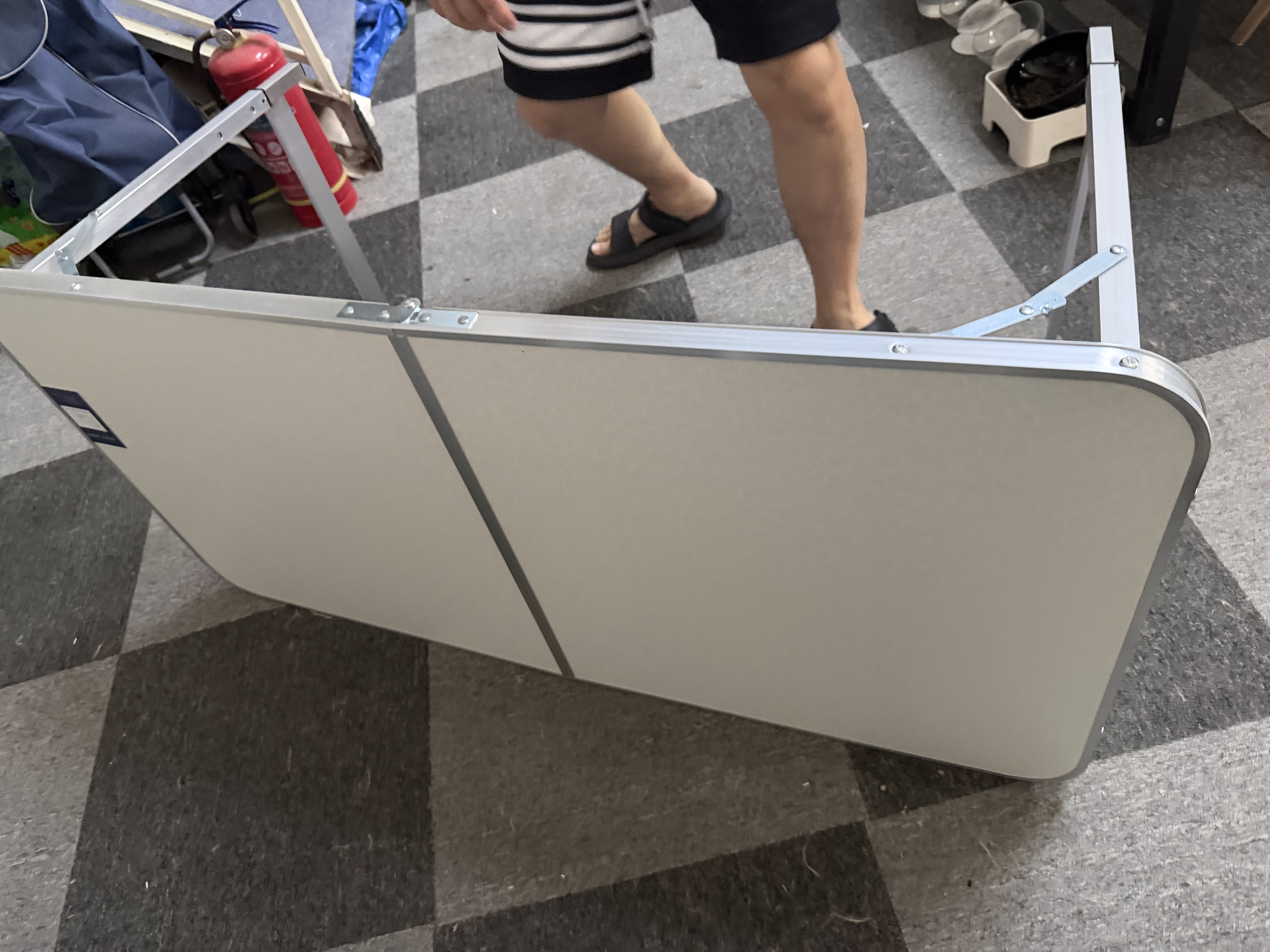 星恺折叠桌子摆摊桌子户外桌椅便携露营桌培训活动桌子XTY20单桌白 实拍图