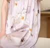 丝界重磅真丝睡衣娃娃公主裙秋冬舒适短袖宽松睡裙女桑蚕丝印花家居服 实拍图