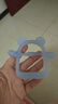 babycare婴儿牙胶手套式咬咬乐宝宝安抚牙胶硅胶玩具防吃手4月+ 恩特蓝 实拍图