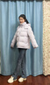 波司登冬羽绒服女士修身短款休闲加厚脱卸帽立领休闲百搭外套 实拍图