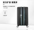 新秀丽行李箱20英寸拉杆箱时尚竖条纹旅行箱包黑色GU9密码登机箱 实拍图