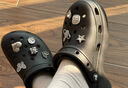 卡骆驰（CROCS）白鹿同款经典云朵洞洞鞋时尚百搭女鞋花园鞋沙滩鞋|206750 黑色-001(含智必星) 38 (240mm) 晒单实拍图