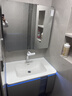 浴百家小户型卫生间浴室柜陶瓷一体盆柜洗手盆柜组合洗漱台洗脸盆柜面盆 80圆弧美妆镜+圆角陶瓷盆 实拍图