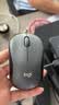 罗技（Logitech）M220 轻音鼠标 无线鼠标 办公鼠标 对称鼠标 带无线微型接收器 灰黑色 实拍图
