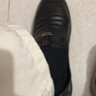 蜻蜓牌100%全真皮男士商务套脚皮鞋四季款防滑透气软底皮鞋中老年休闲鞋 黑色特价款 42 实拍图