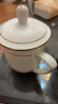 京东京造 茶杯 陶瓷泡茶水杯子办公室会议杯带盖描金可定制 360ml 1只装 实拍图