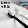 永蔓超软毛牙刷万毛牙刷软毛防牙龈出血成人家用超细毛孕妇男女士专用 超软毛 6支 黑白 实拍图