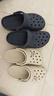 卡骆驰（CROCS）经典洞洞鞋轻便百搭女沙滩鞋包头拖鞋男鞋|10001 深蓝-410(含智必星) 41 /42(260mm) 实拍图