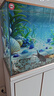 森森（SUNSUN）大型鱼缸底过滤水族箱客厅家用落地玻璃生态金鱼缸 超白款升级底滤 1.2米长42cm宽（黑白灰可选） 实拍图