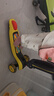 babycare儿童滑板车2-6岁二合一折叠童车重力转向宝宝可坐生日礼物 洛克黄 实拍图