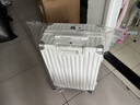 海澜之家（HLA）行李箱男轻便出差托运商务拉杆箱女大容量旅行密码箱象牙白24英寸 实拍图