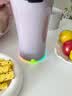 膳魔师（THERMOS）便携电动搅拌杯咖啡杯新款陶瓷涂层车载办公室保温杯高颜值水杯子 膳魔师-极光紫【395ml】+灰色杯套 实拍图