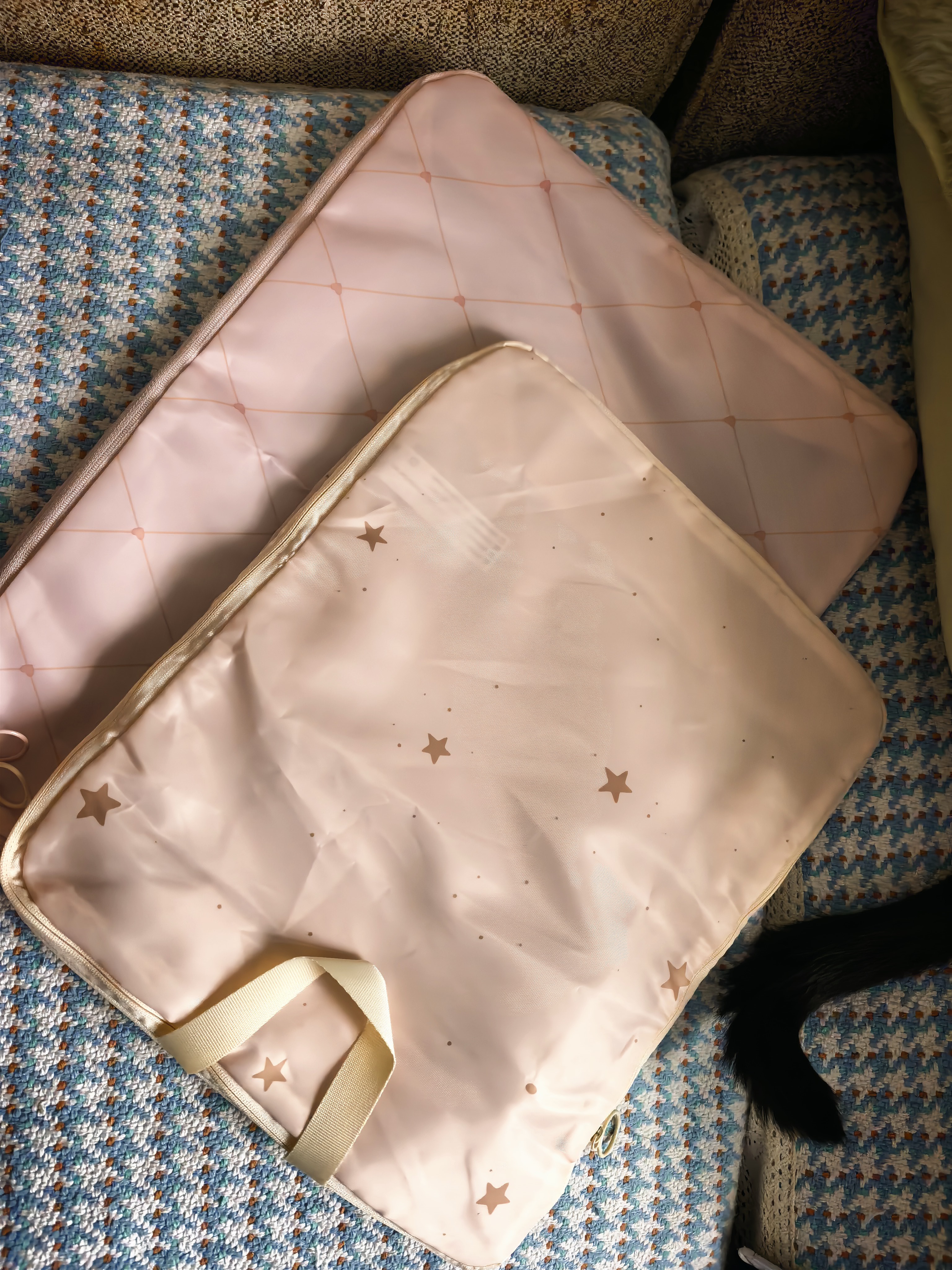 EACHY压缩旅行收纳袋行李箱衣服分装羽绒服收纳袋旅游便携整理小月光L 实拍图