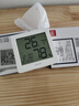 得力(deli)室内温湿度表 LCD 电子温湿度计老人生日礼品儿童礼物带闹钟功能 婴儿房办公用品 白色8813 实拍图