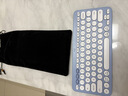 罗技（Logitech）时尚系列K390无线蓝牙键盘 超薄便携  K380升级版蓝色 79键 实拍图