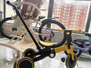uonibaby品牌授权儿童三轮车脚踏车1-3-6岁宝宝儿童车遛娃神器平衡车手推 3C认证26款（巴洛克黄-推杆版）1到7岁 升级版 实拍图