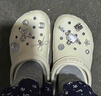 卡骆驰（CROCS）檀健次同款经典洞洞鞋轻便百搭女沙滩鞋包头拖鞋男鞋|10001 骨白色-2Y2(含智必星) 37 /38(230mm) 实拍图