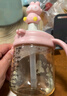 葆氏儿童牛奶杯学饮杯直饮喝水杯宝宝吸管杯PPSU材质带刻度300ML-粉兔 实拍图