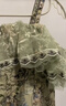 LULUALWAYS华服系列-窈窕淑女25夏季新款法式复古公主露肩连衣裙 绿色 M 实拍图
