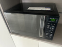 美的（Midea）微波炉烤箱一体机 小型家用平板易洁烧烤智能解冻20升微波炉  光波加热 钻石背板（M1-L201B） 实拍图