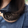Creative art梳子女士专用蓬松神器猪鬃毛高颅顶排骨梳不打结吹发造型便携梳子 实拍图